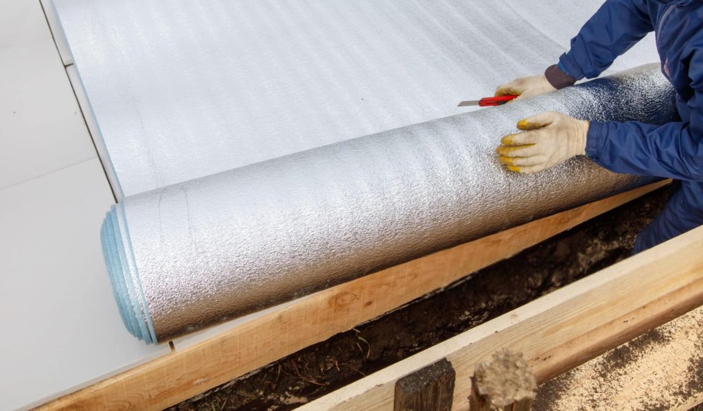 Roof foam insulation